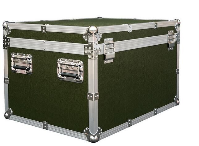 厂家制作航空箱军绿色铝箱迷彩铝合金箱消防器材箱大型运输箱