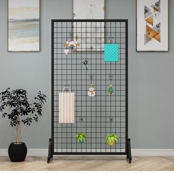 网格铁网落地网格架收纳铁网格网架幼儿园作品展示架置物铁架网格