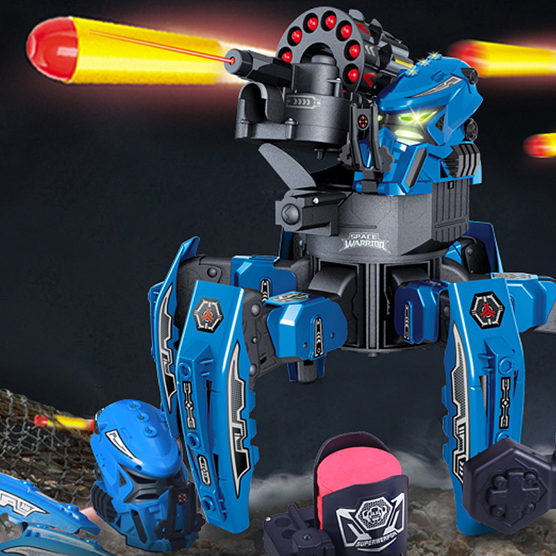 4g对打机器人 diy打弹遥控六脚蜘蛛对战机器人