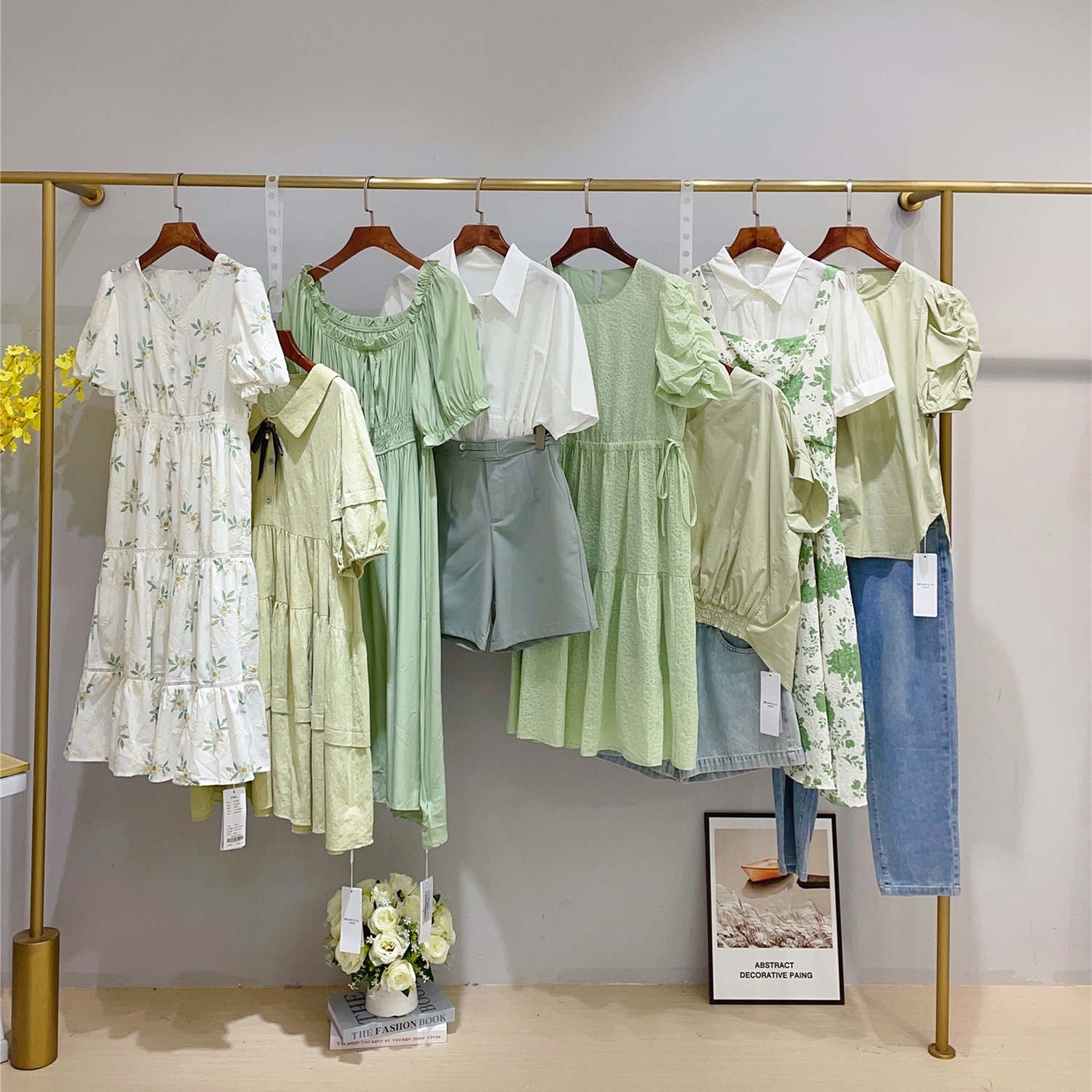秋水夏装伊人品牌折扣女装尾单清货衣服批发杭州四季青女装货源
