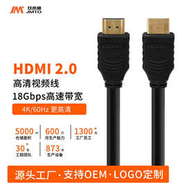 批发现货HDMI2.0线4K高清电脑电视显示器机顶盒投影仪视频高清线