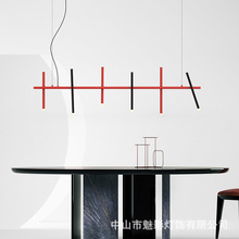 创意餐厅吧台可移线位长条吊灯意式极简商铺展厅茶室个性网红吊灯