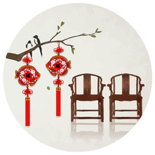 中式红色福鱼挂件乔迁之喜家居挂饰节日礼品客厅玄关布置结婚礼物