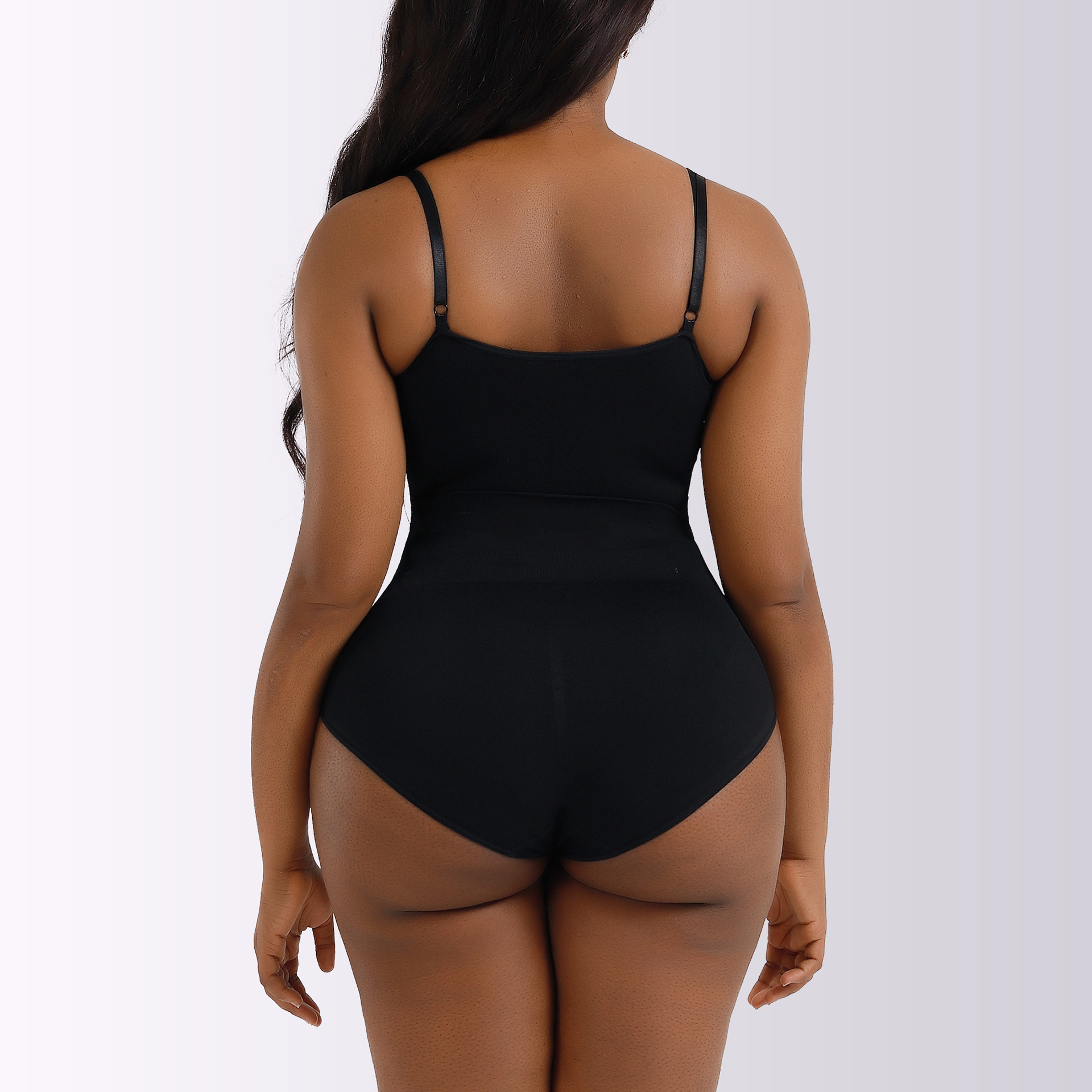 European and American plus Size Postpartum Hip Lifting Seamless Shapewear Women's Corset Full Body Sling Belly Contraction Bodybuilding One-Piece Underwear