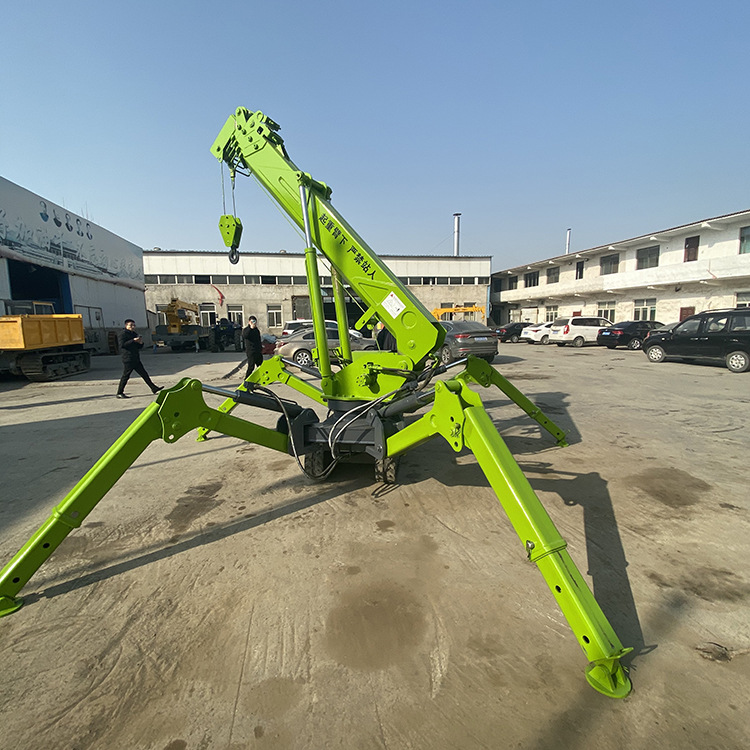 狭小空间作业起重机 液压伸缩臂蜘蛛吊车 建筑幕墙安装3吨蜘蛛吊