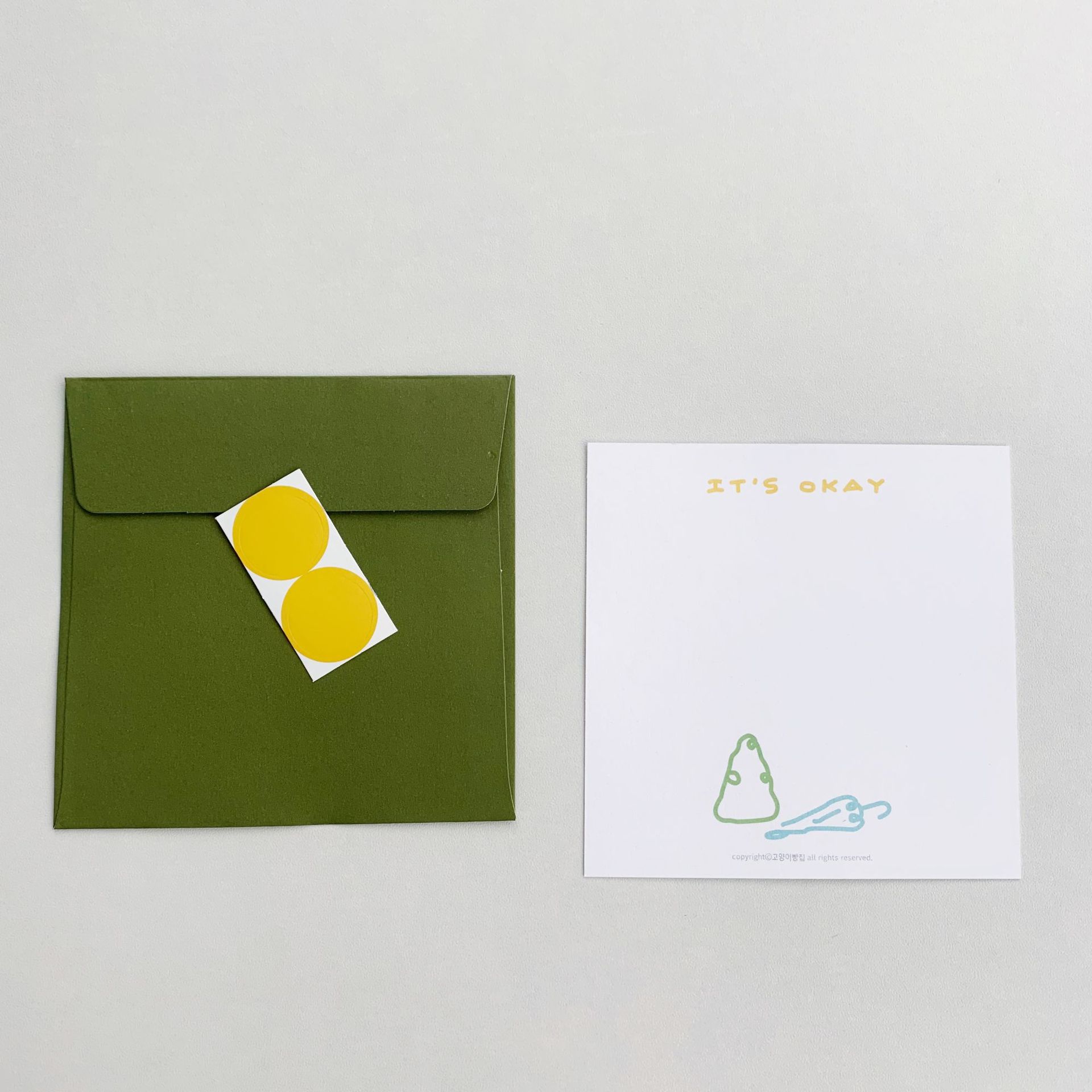 ins风手绘猫咪郁金香卡片明信片信封套装表白情书生日祝福小清新