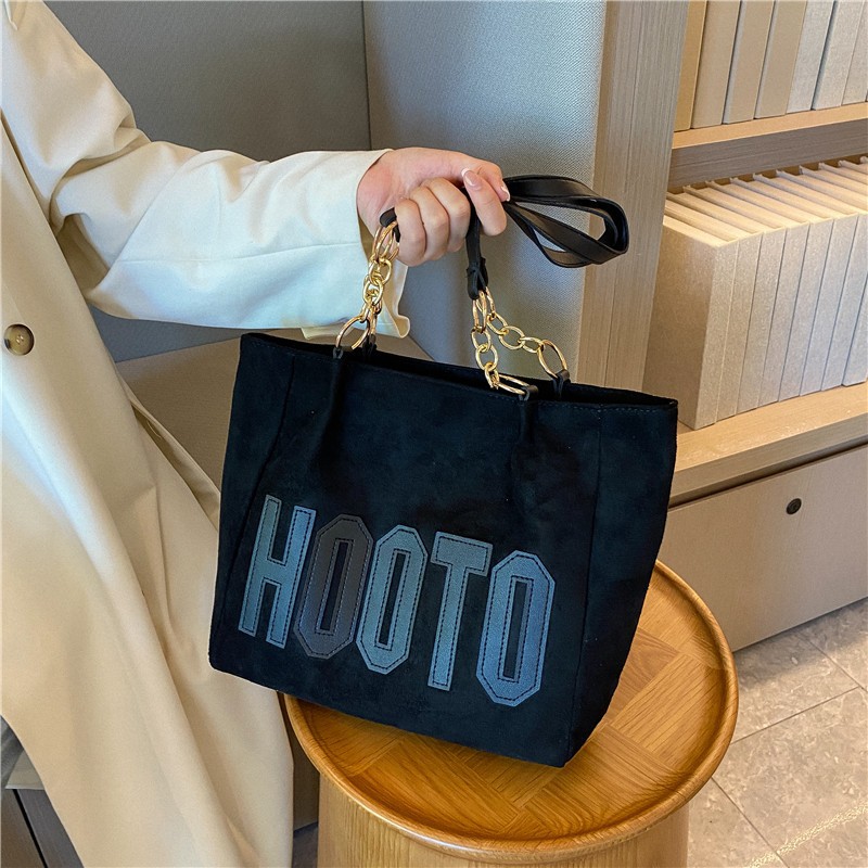 Fashion Retro Shoulder Bag for Women 2022 Autumn New Letter Chain Bag Large Capacity Commuter Bag Versatile Handbag