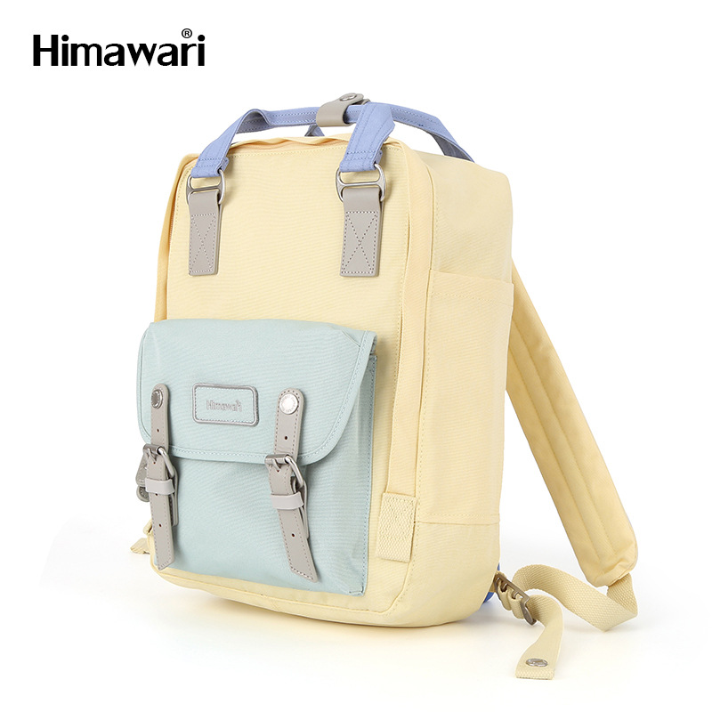 Himawar Backpack Donut Men's and Women's Schoolbags Backpack Casual Daily Computer Bag Japanese and Korean Nylon Contrast Color