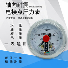 YNXC100ZT  25Mpa 30VA 水泵压力控制器轴向带边耐震电接点压力表