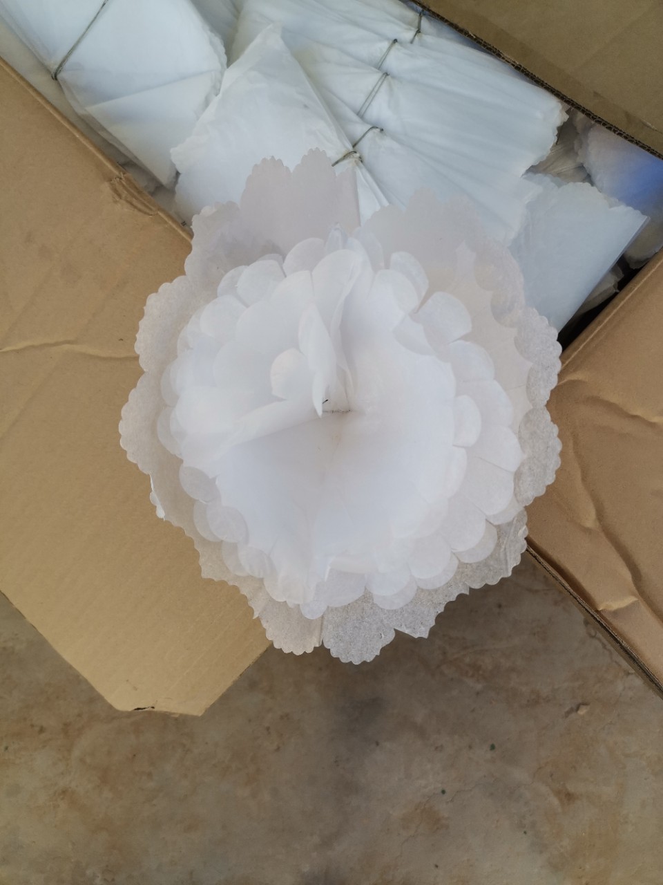 纸花花头8寸殡葬用品白事用品清明扫墓烧纸花圈寿衣纸扎纸活丧葬