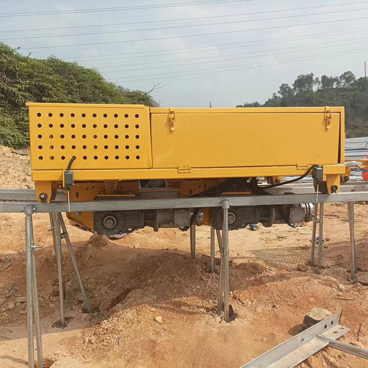 大马力丘陵地带三轨运输车 山林果园搬运车 自走式轨道牵引车