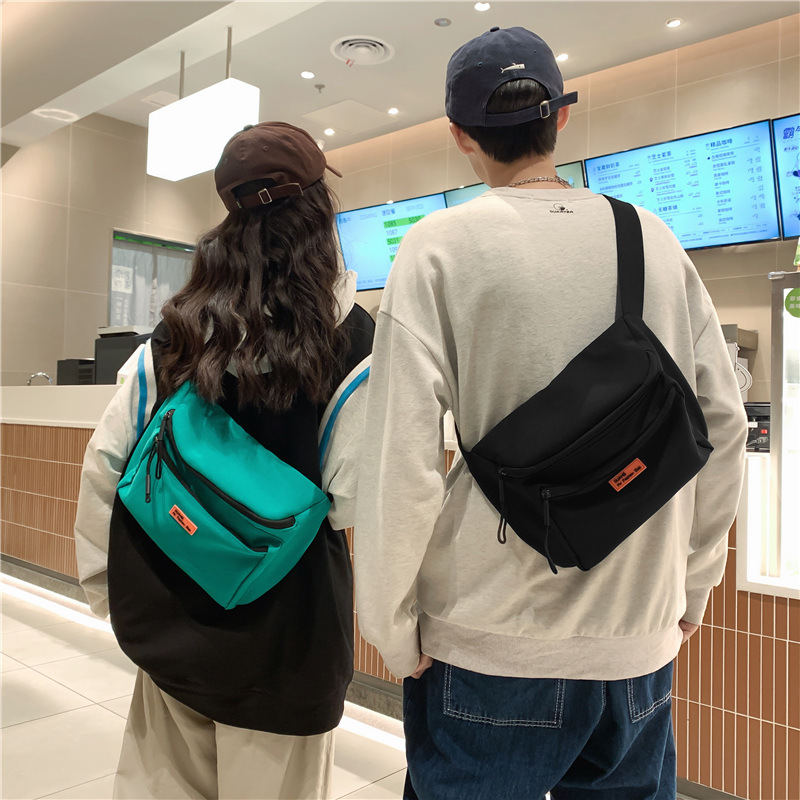 New Shoulder Bag Male Trendy Brand Crossbody Bag Student Backpack Sports Shoulder Bag Ins Trendy Small Bag Chest Bag Waist Bag