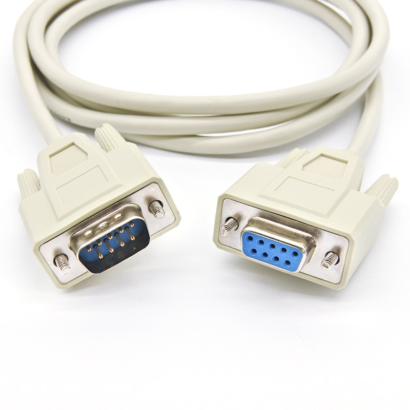 db9母头转母头串口线 db9孔对孔 od5.0贝吉色1.8米