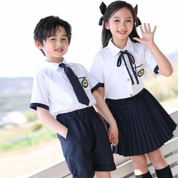 幼儿园园服夏装学院风新款班服小学生男女童英伦风儿童校服套装夏