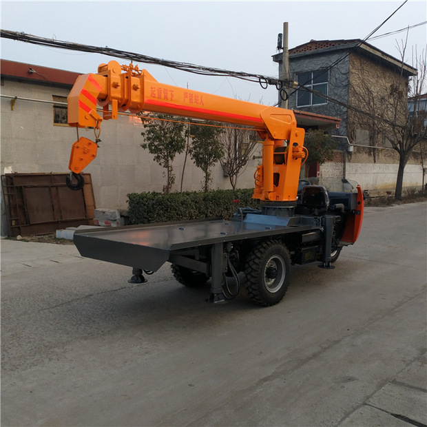 厂家三轮车随车吊3吨5t 小型液压 家用 起重