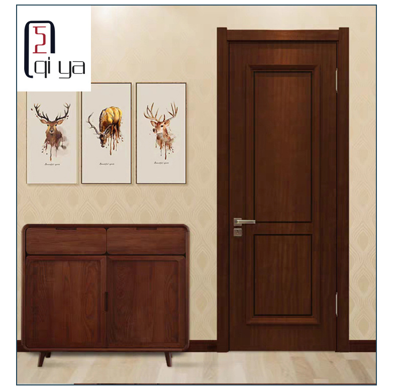 厂家定制新中式实木门 复合烤漆套装门 卧室隔音平开门 工程门