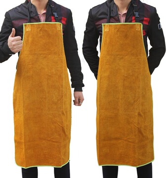 电焊工牛皮耐磨隔热防烫耐高温防护衣反穿衣焊工围裙氩弧焊工作服