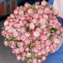 鲜花多头小玫瑰蔷薇感直发空运折射泡泡独立站厂家批发速卖通跨境