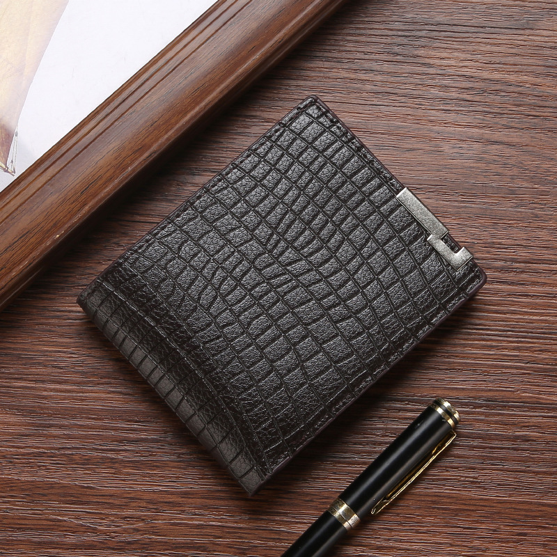 Wholesale New Men's Wallet Multiple Card Slots Wallet Card Bag Integrated Short Business Belt Driving License Wallet PU Leather Men's Bag