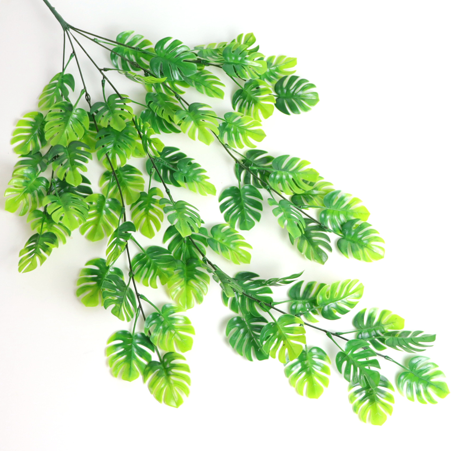 Cross-Border Artificial Plant Turtle Leaf Wall Hanging Rattan Green Leaf Decoration Indoor Ceiling Flower Vine Hanging Basket Turtle Bamboo