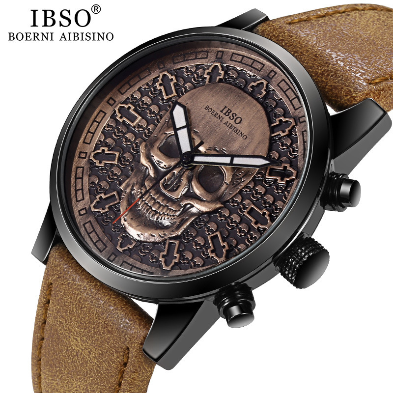 Ibso Brand Ghost Watch Men's 2022 Sports Quartz Hour Men's Watch Clock