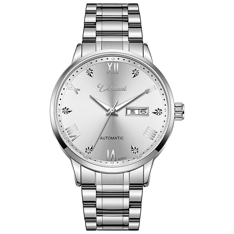 正品狄凡尼瑞士洺匠手表男士机械表防水夜光商务2021新款时尚腕表