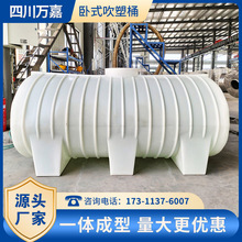 源头厂家批发卧式塑料桶商用大型PE吹塑圆形水箱500L800L1000L