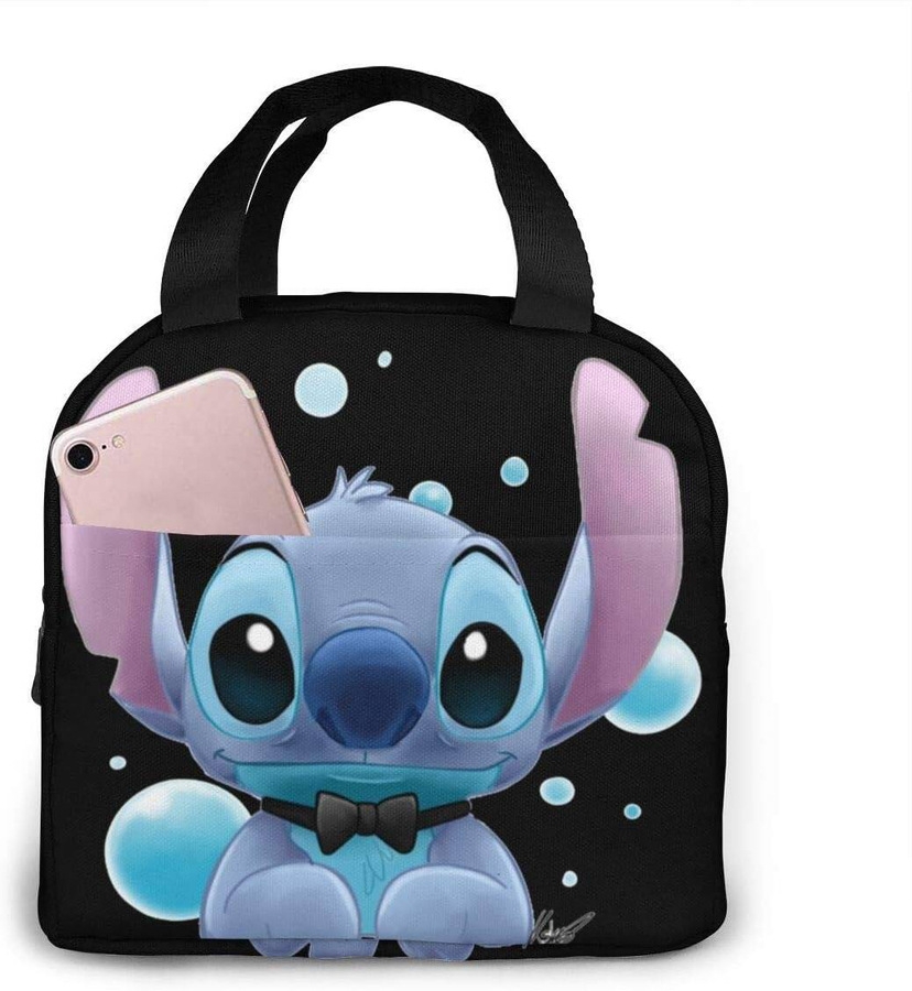 Products in Stock New Cartoon Stitch Stitch Children Lunch Bag Primary School Students Lunch Box Bag Ice Pack