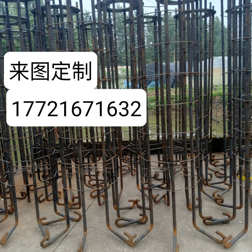 路灯监控立杆预埋件地埋件庭院灯路灯杆配用固地钢筋底座地脚笼