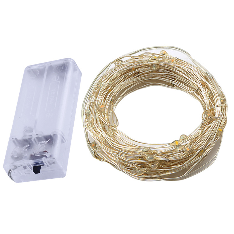 Cross-Border Copper Wire String Led Bounce Ball Toy Flashing Light Cola Gift Box Decoration Battery Box Copper Light String Lighting Chain