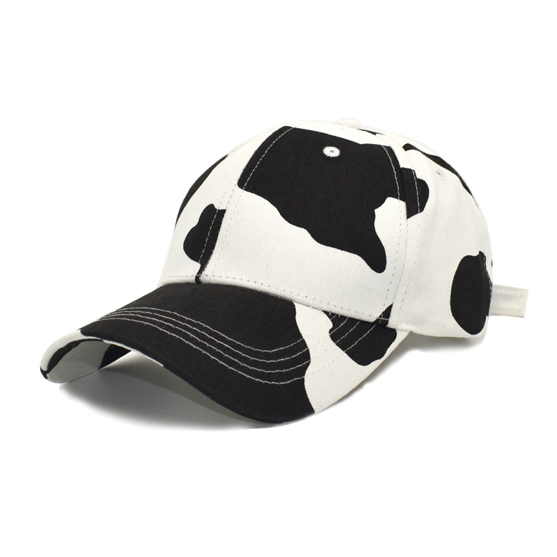 New Amazon Cows Pattern Baseball Cap Men's and Women's Four Seasons Fashion Peaked Cap Cotton Outdoor Travel Sun Hat