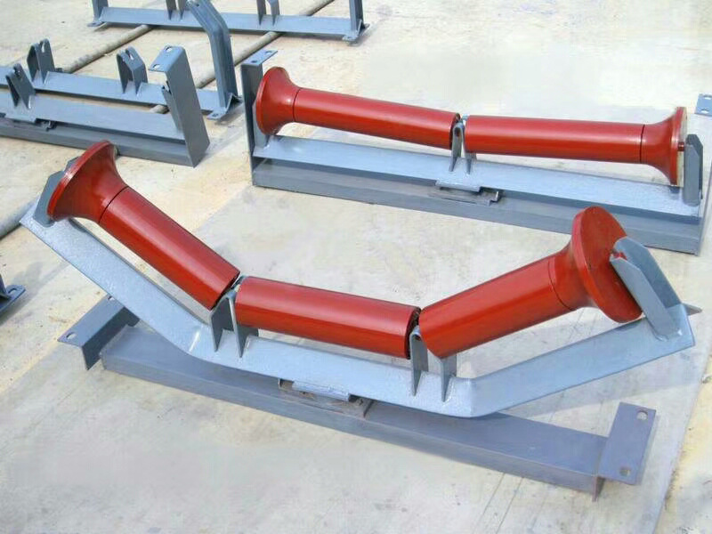 托辊支架橡胶输送带托辊支架散支输送机配件托辊胶辊配件厂家