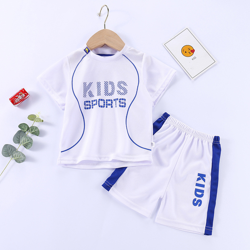 Children's Short-Sleeved Uniform Suit Boys' Sportswear Girls' Quick-Drying Breathable Shorts Children Teens Babies Children's Clothing Wholesale