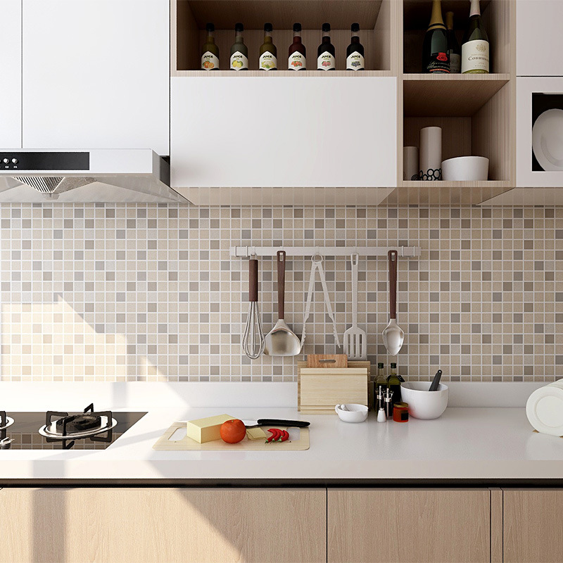 9成交88米批发厨房墙纸自粘防水防油防污壁纸耐高温透明pvc橱柜灶台