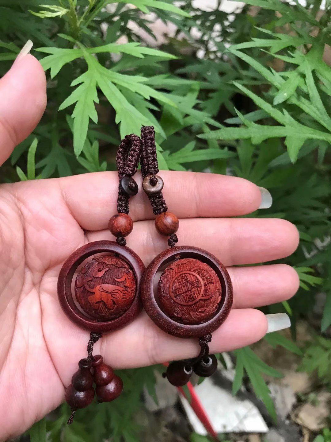 非洲小叶紫檀时来运转招财貔貅小挂坠包包挂钥匙扣挂件木雕文玩