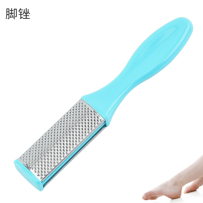 Double-Sided Thickness Foot File Dead Skin Removing Calluses Pedicure Tool Stainless Steel Sole Foot Grinder in Stock Wholesale