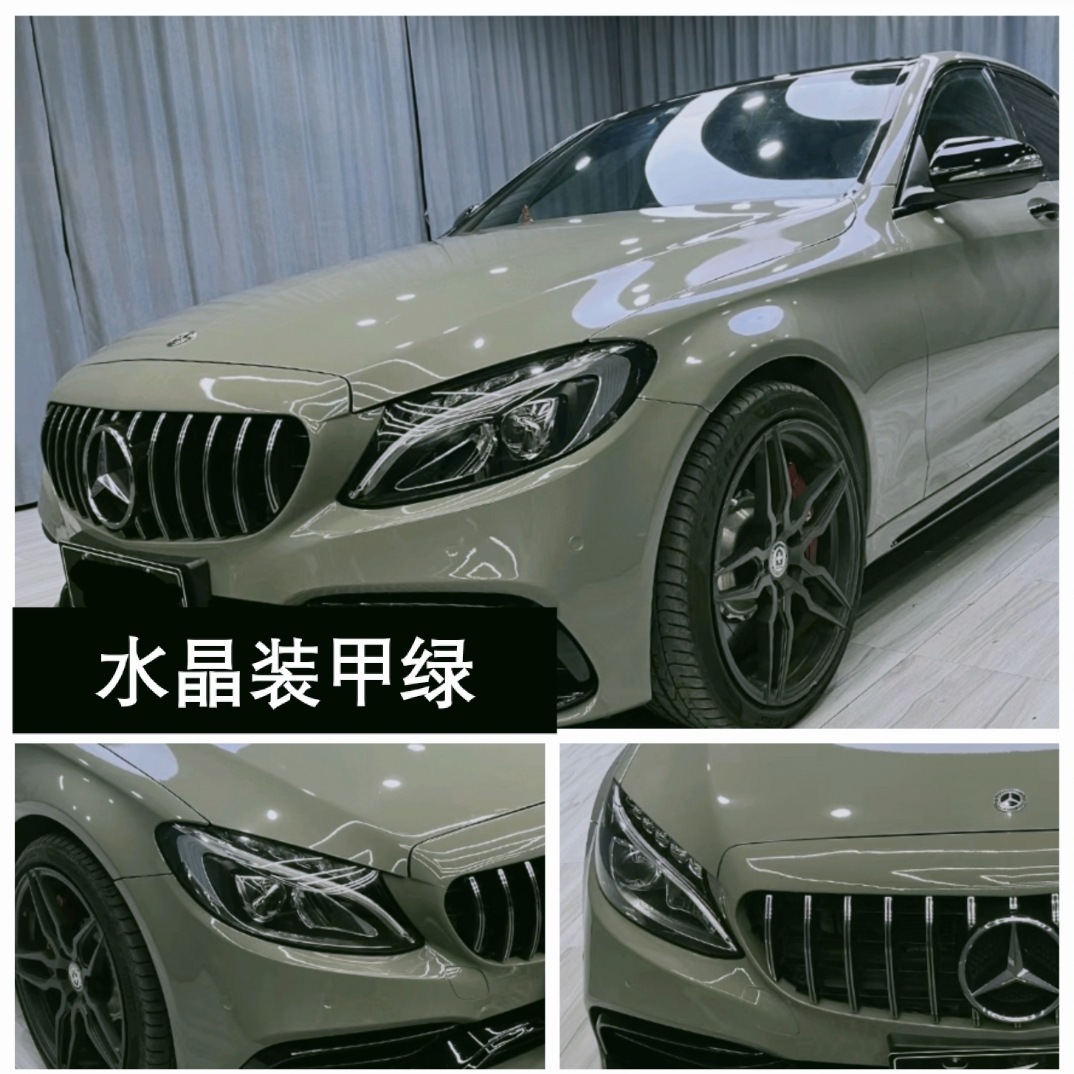 漆面水晶膜水泥灰纳多灰超亮水晶全车改色汽车改色膜内饰装饰贴