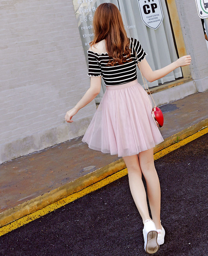 网纱半身裙夏天小短裙仙女裙小个子纱裙女短款白色裙子夏2022新款