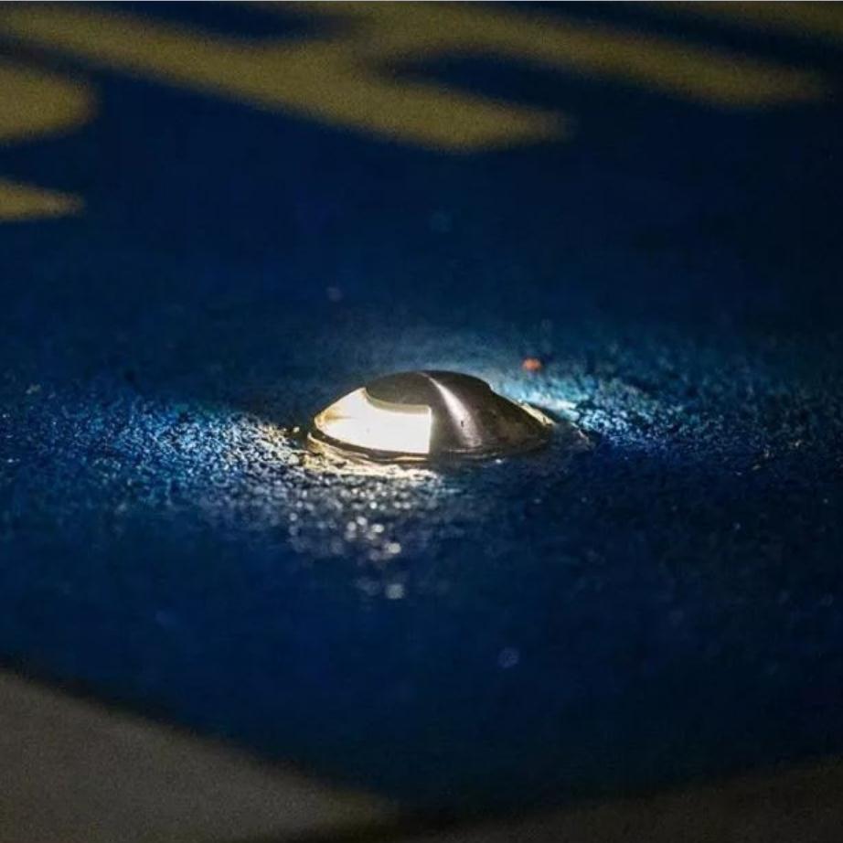 户外防水led侧发光全不锈钢龟背灯明装地埋灯平面台阶地灯超薄款