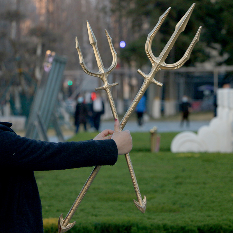 海王三叉戟海王叉玩具儿童pu武器道具兵器演出道具漫展