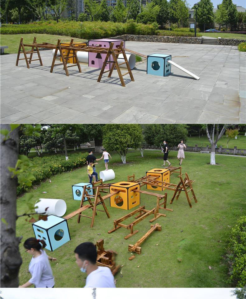 幼儿园安吉游戏安吉玩具儿童感统训练器材早教儿童安吉滚筒安吉箱