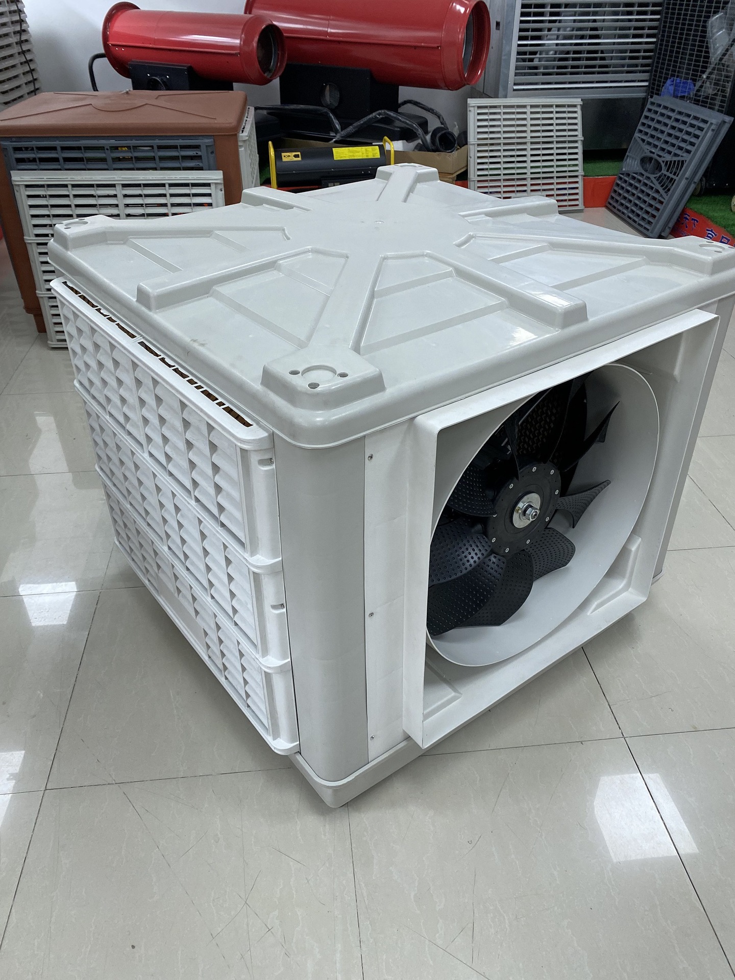 壁挂冷气机蒸发式冷风机侧出风尼龙9叶超静音工业冷风机环保空调