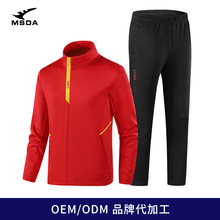 23新款运动服套装户外保暖跑步团体服健美操比赛服出场长袖运动服