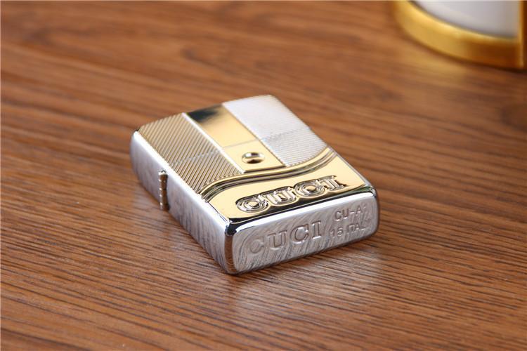 酷骑纯铜波浪精雕打火机防风加厚盔甲煤油机礼品批发