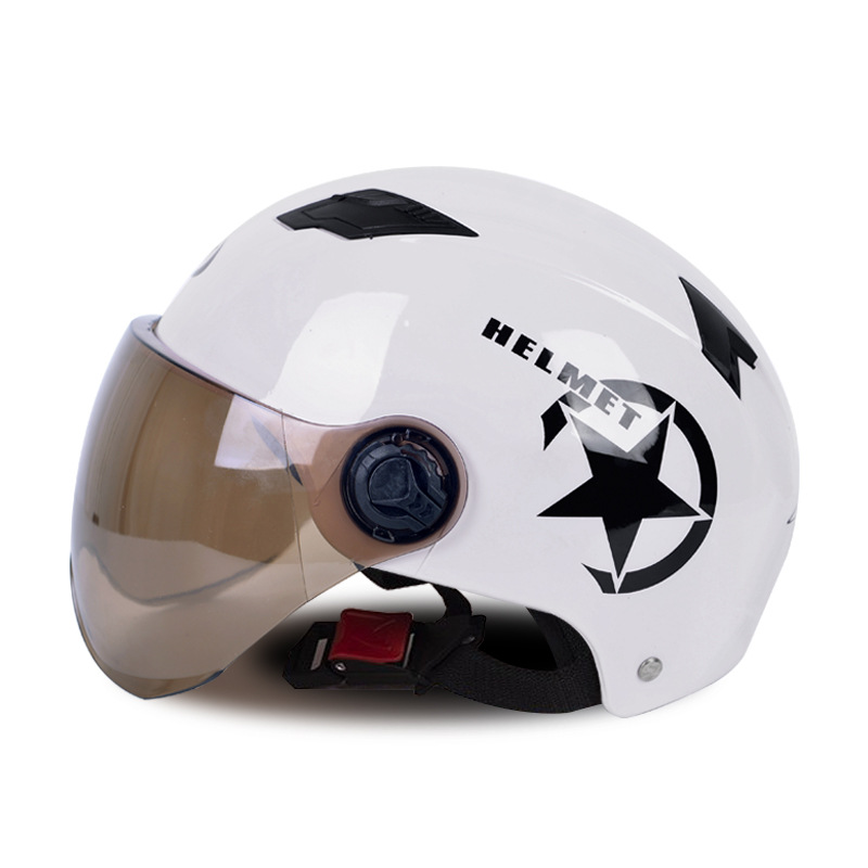 厂家批发电动车头盔四季男女哈雷电瓶车头盔车安全帽夏季遮阳