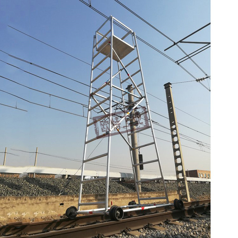 折叠式铝合金梯车