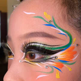 12色人体彩绘颜料化妆油彩儿童舞台脸部身体戏曲膏小丑圣诞节cos