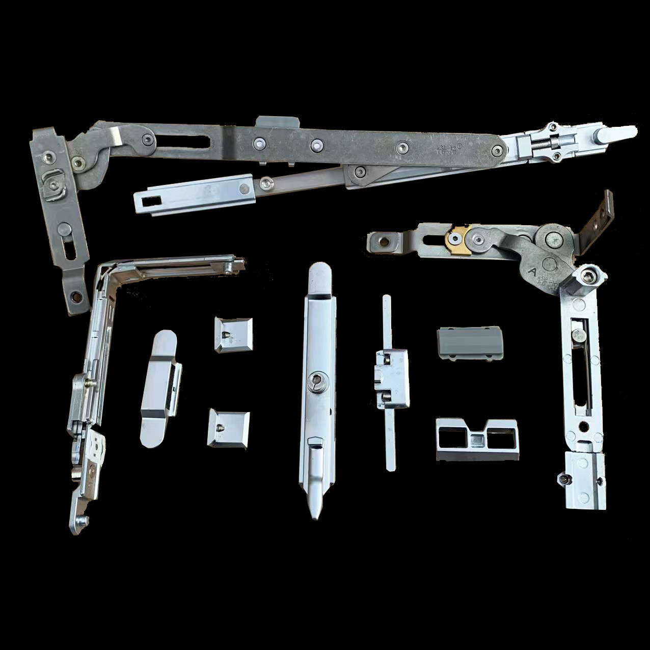 断桥铝门窗内开内倒隐形五金件隐藏窗户配件平开改上悬执手平开