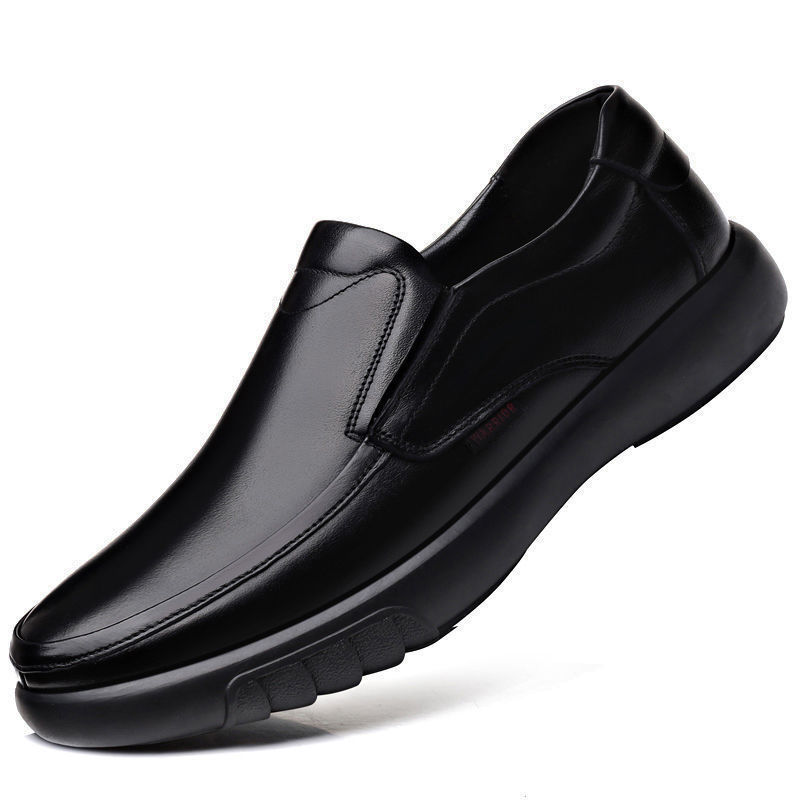 leather shoe Slip-on Men's Shoes Autumn New Slip-on Casual Shoes Leather Breathable Driving Driver Men's Shoes Foreign Trade Fashion Shoes Men