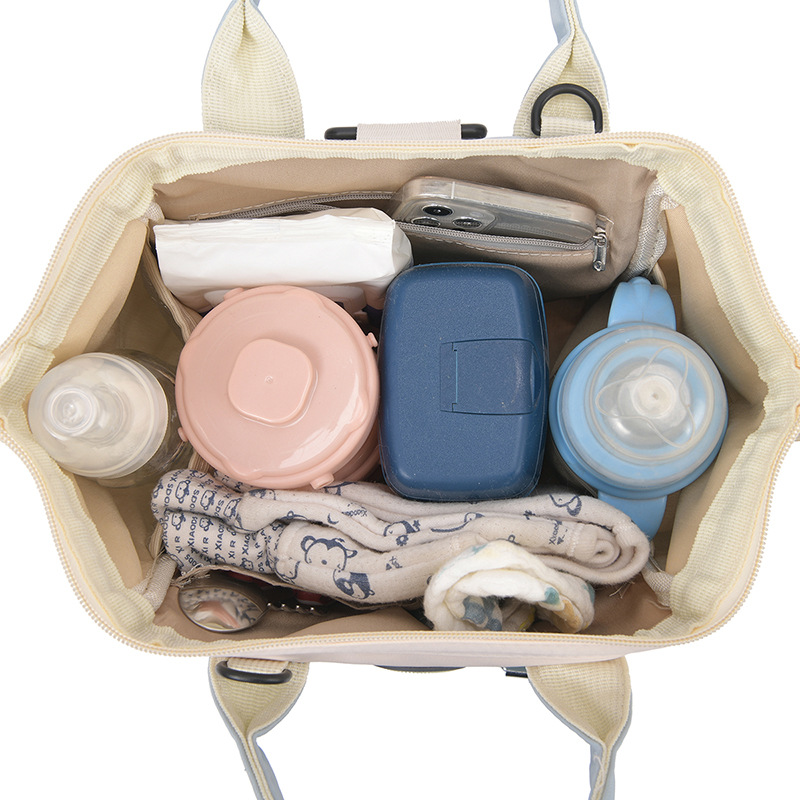 New Portable Mummy Bag Baby Diaper Bag Outdoor Lightweight Small Large Capacity Single-Shoulder Bag Milk Bottle Storage Bag